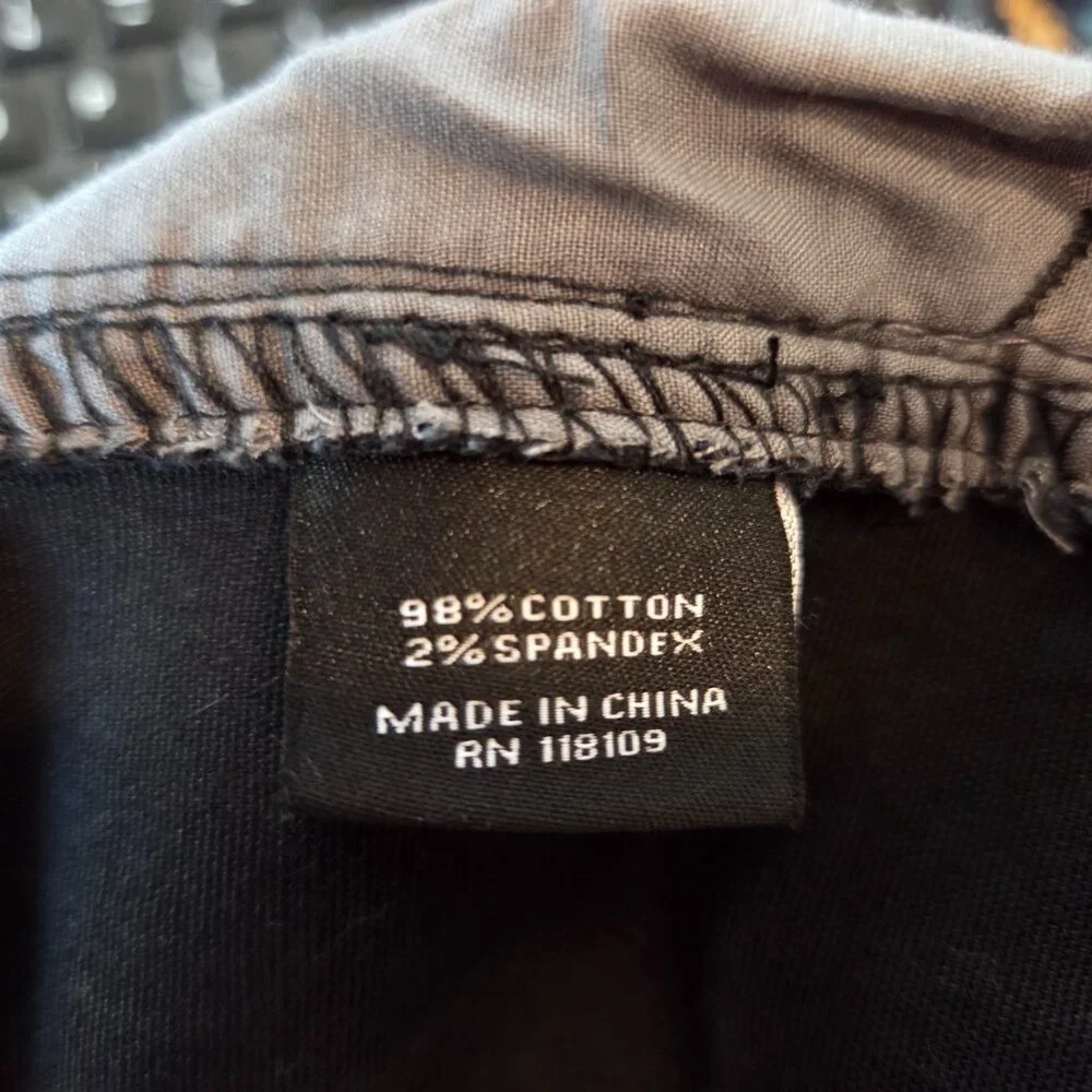 Hallstatt Men's Stretch Comfort Twill Pants Size 40x32 Black British Preppy - Picture 6 of 6